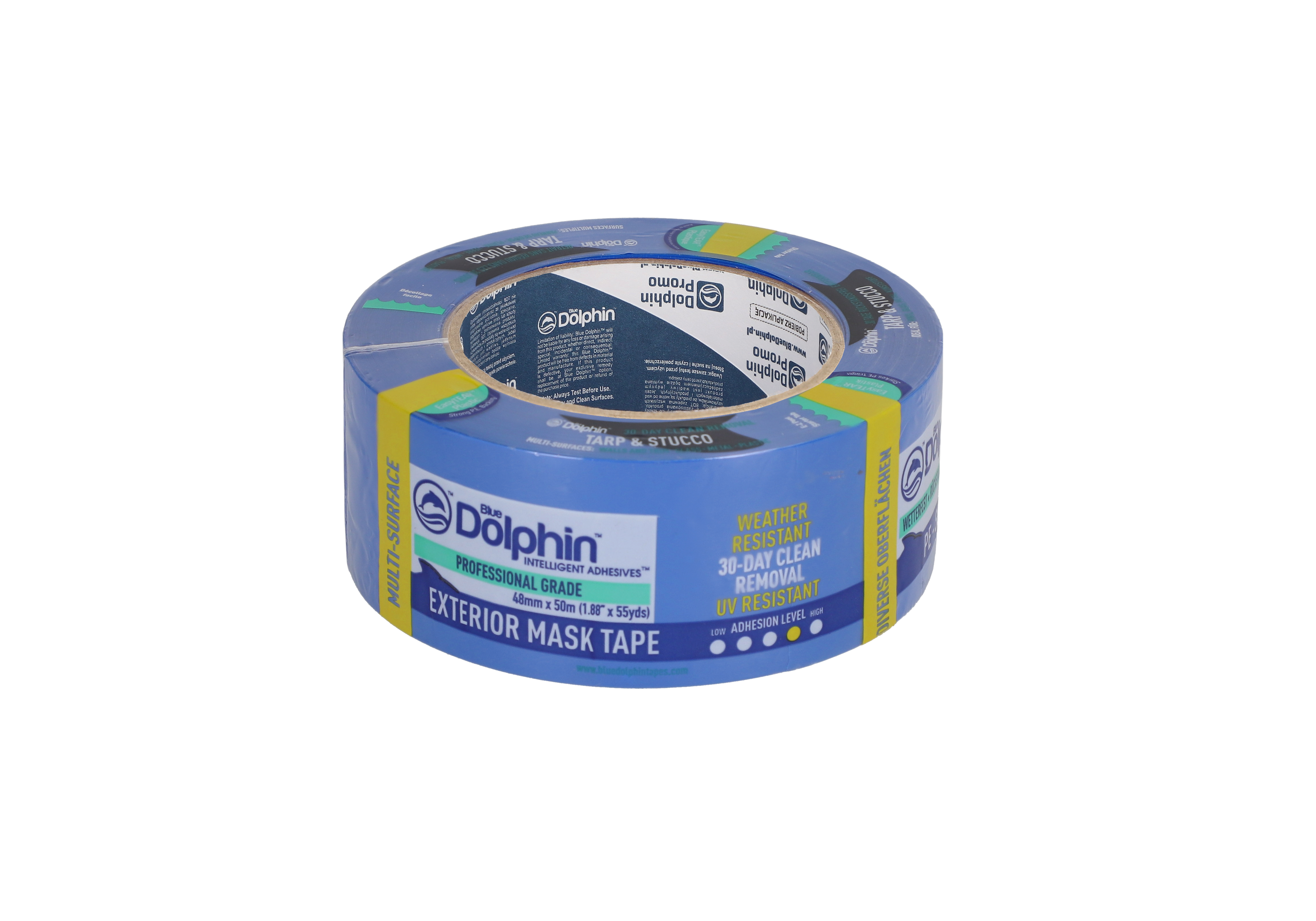 Blue Dolphin Exterior Masking Tape - Blue - 48mm x 50m