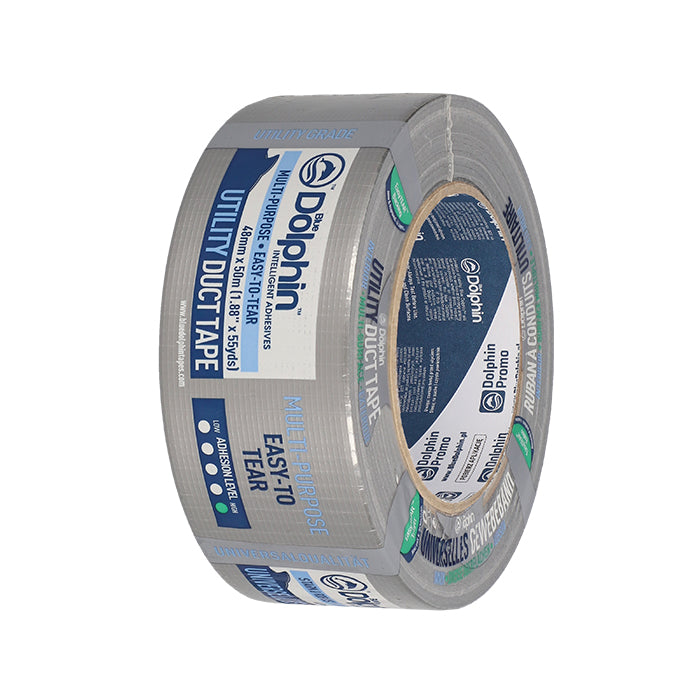 Blue Dolphin Utility Duct Tape - Silver - 48mm x 50m