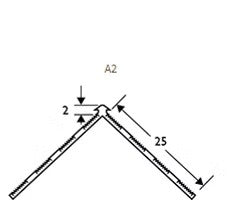 Wemico - PVC Skim Arch Bead - White - 2mm - 2.5m