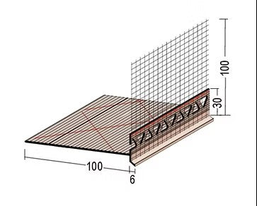 EWI Front Adjustable Pvc Base Profile - 2m > 80 - 100mm