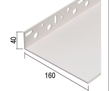 EWI Rear Adjustable Pvc Base Profile - 2m > 160mm