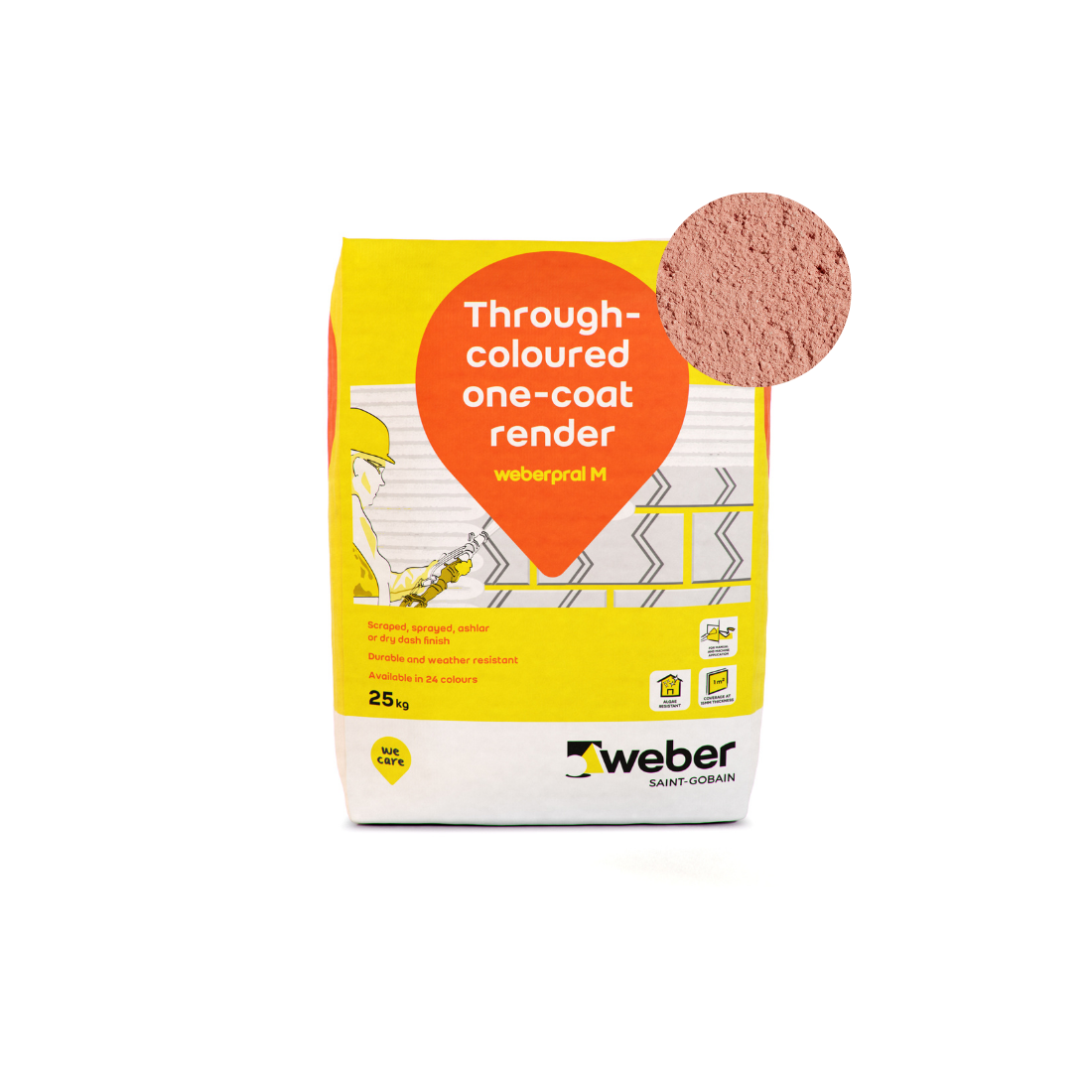Weber - Weberpral M - 25kg > Earth Red