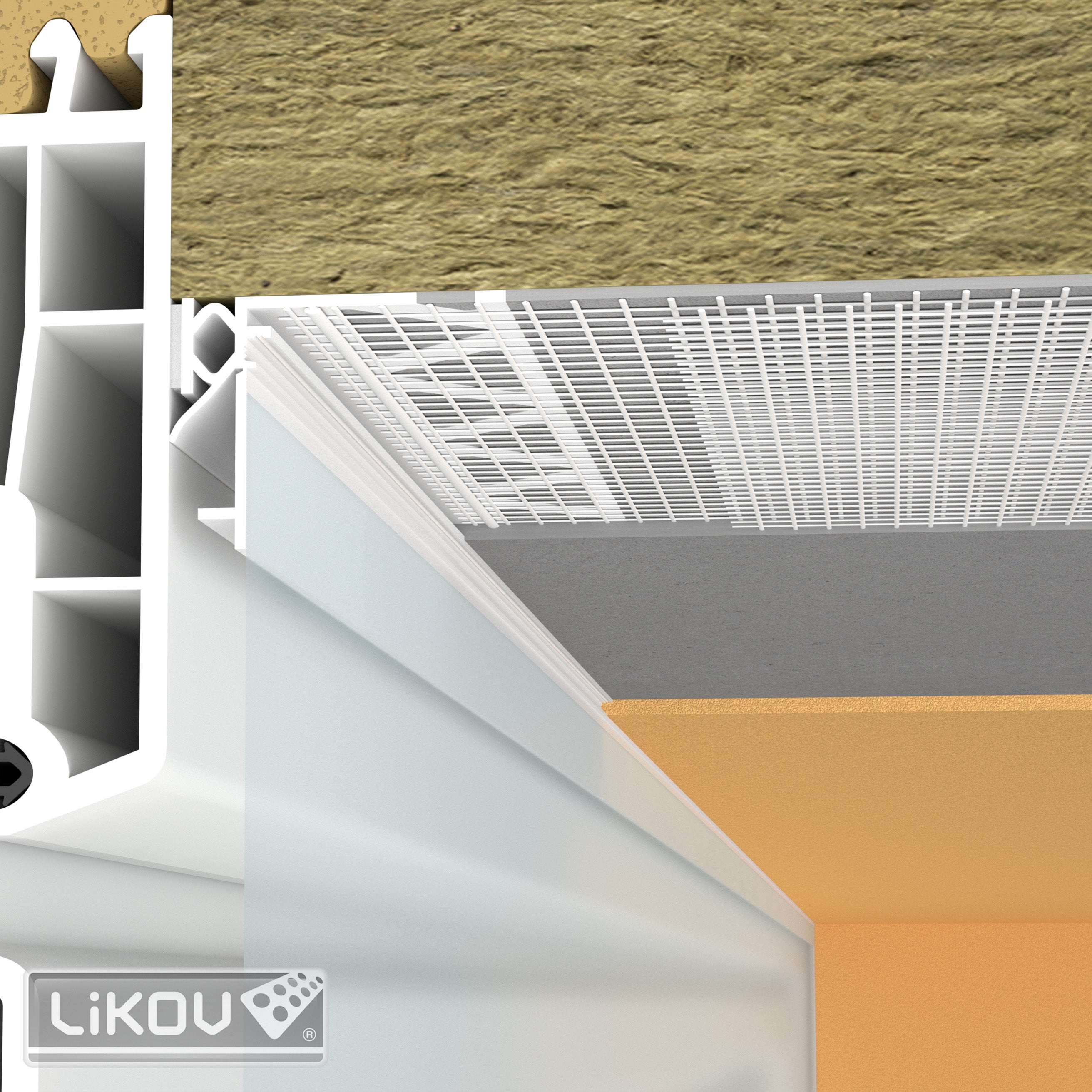 Likov - LS2 Window Reveal Bead with Mesh - 2.6m