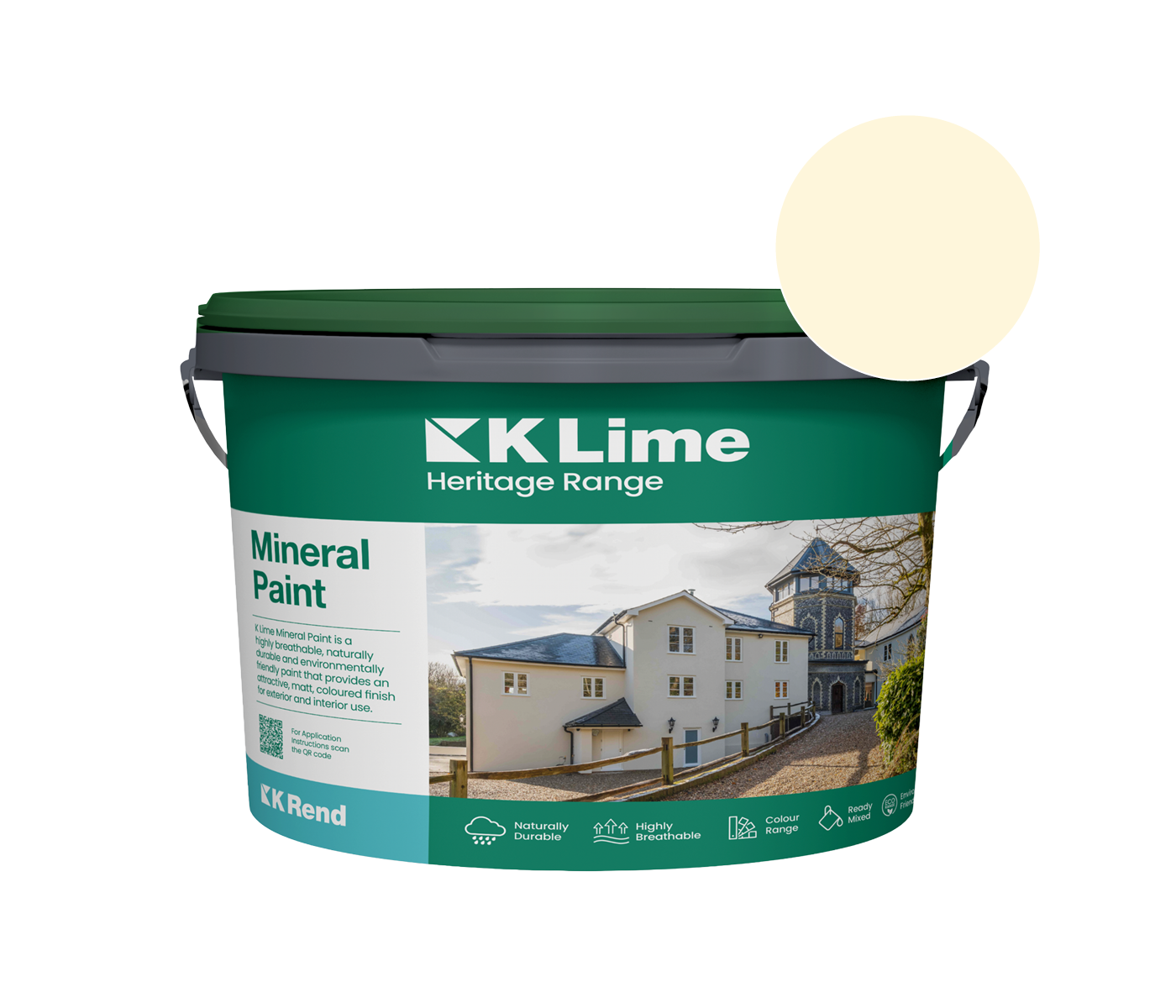 K Rend - K Lime Mineral Paint - 18kg > Ivory