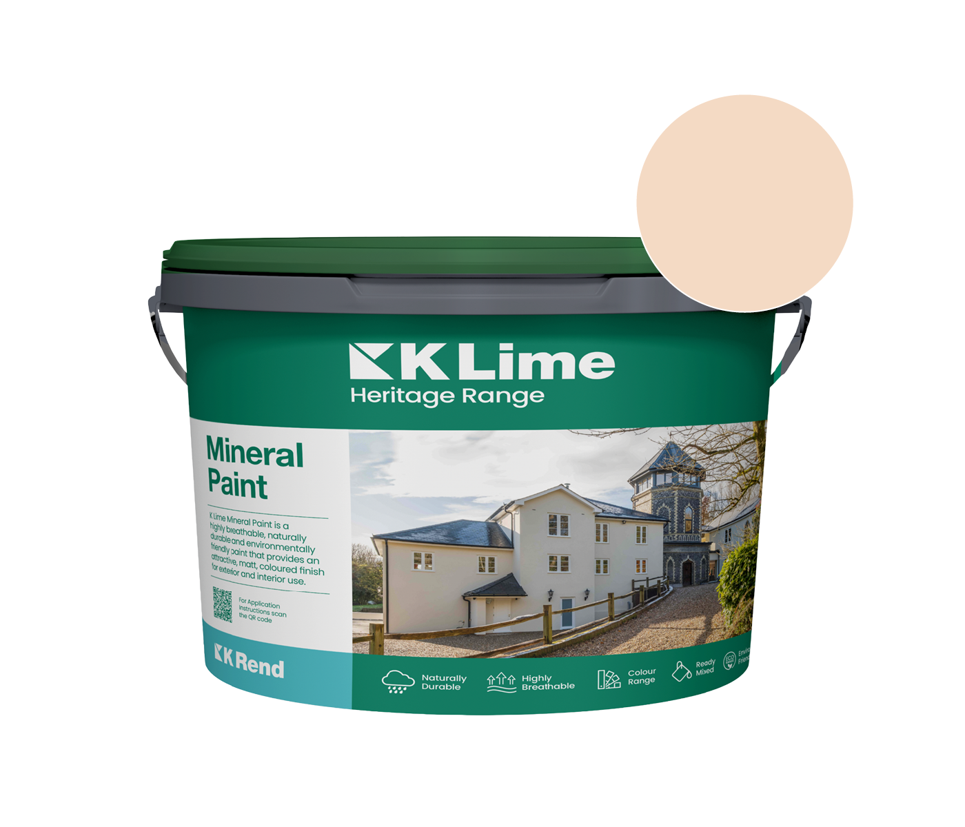 K Rend - K Lime Mineral Paint - 18kg > Salmon Pink