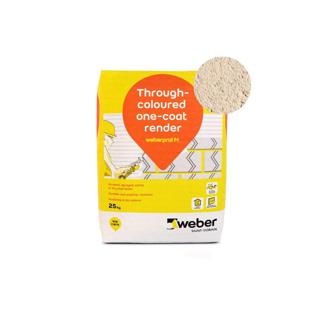 Weber - Weberpral M - 25kg > Ocre Rose