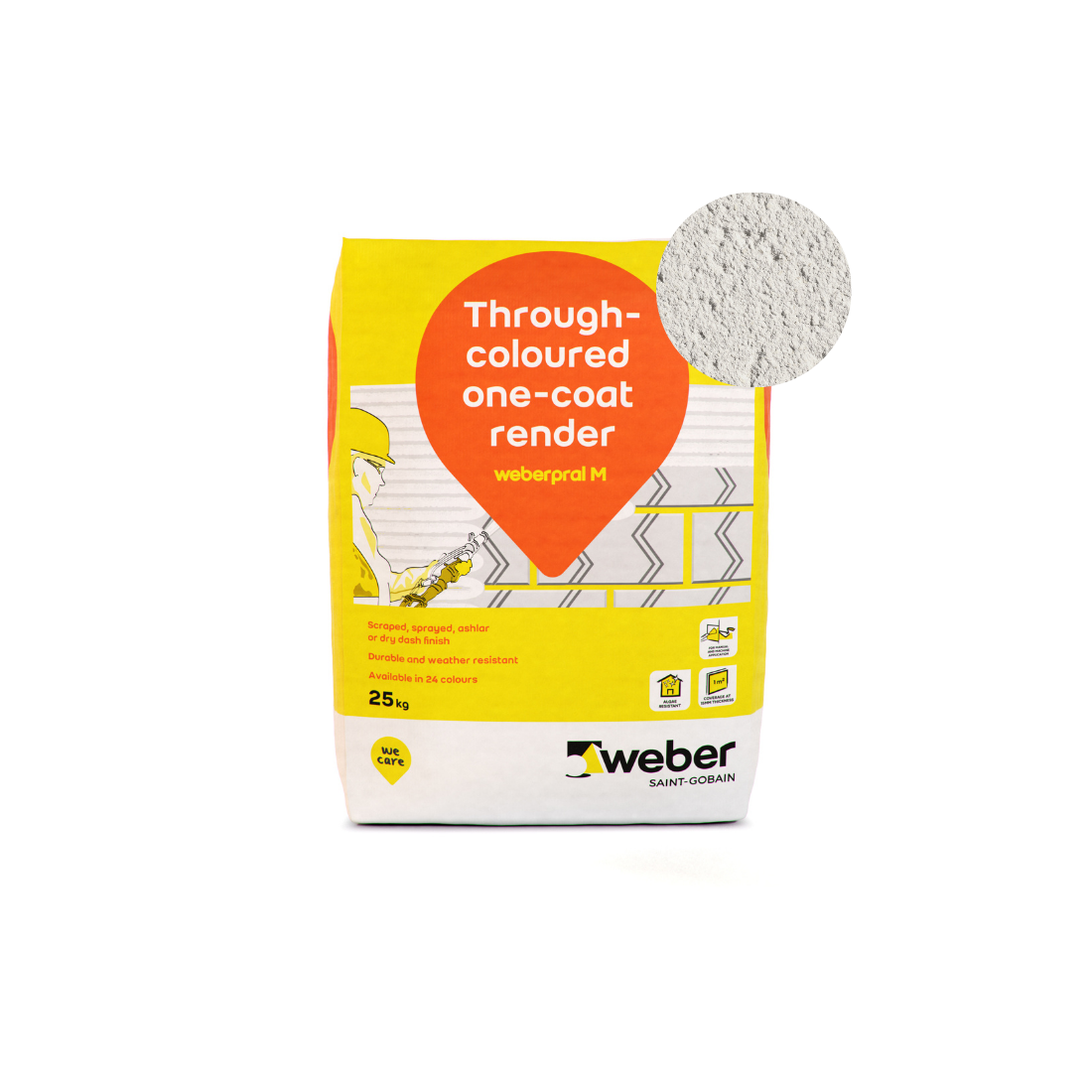 Weber - Weberpral M - 25kg > Pearl Grey