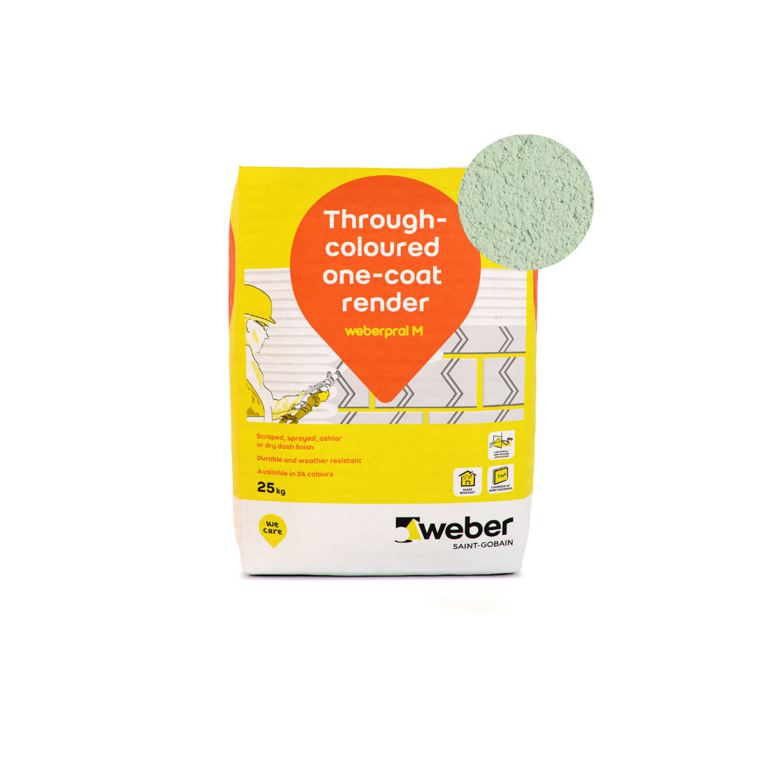 Weber - Weberpral M - 25kg > Sage Green