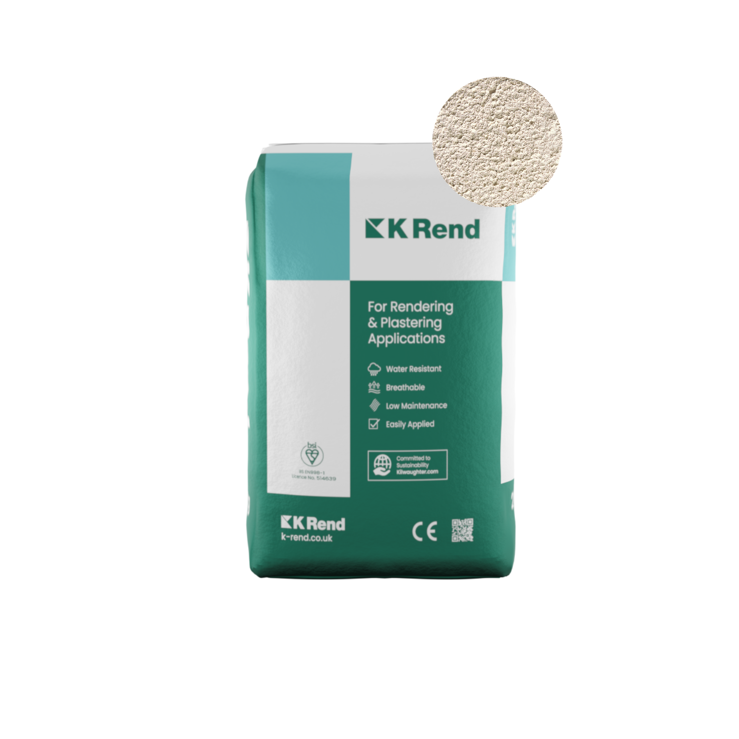 K Rend - Overcoating Silicone Dash Receiver - 25kg > Sterling White