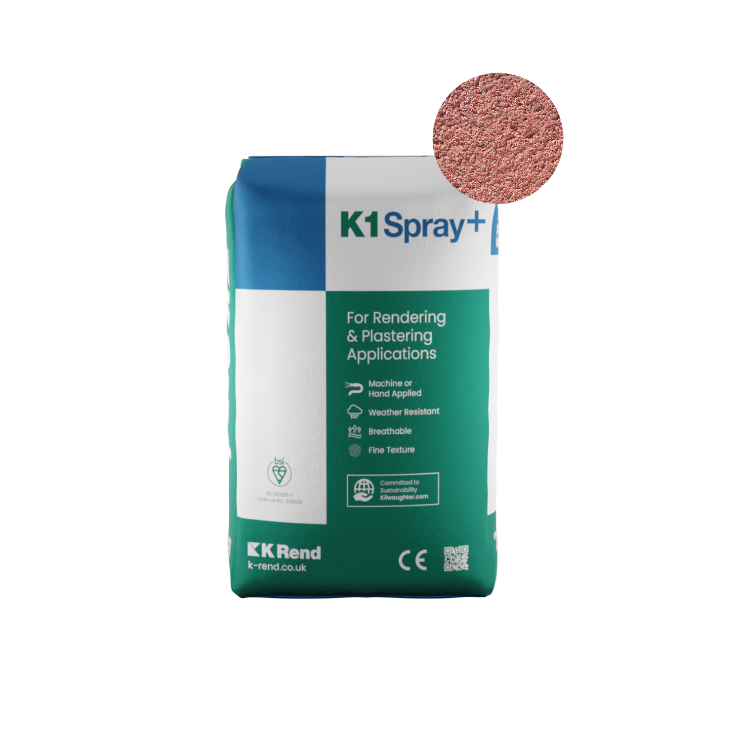 K Rend - K1 Spray+ - 25kg > Terracotta