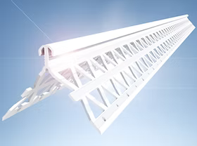 PVC Angle Bead - white - 2.5m - 2-4mm