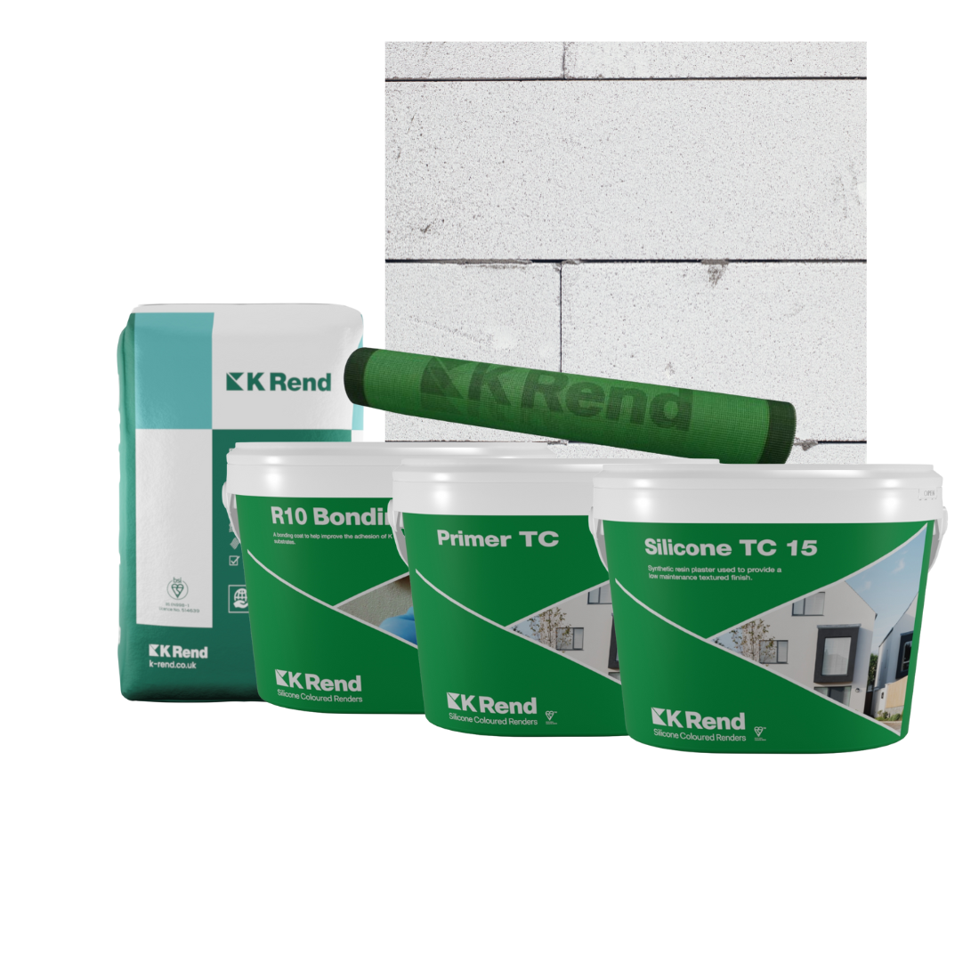 K Rend Thincoat Render System onto Aerated Block (3.5kn)