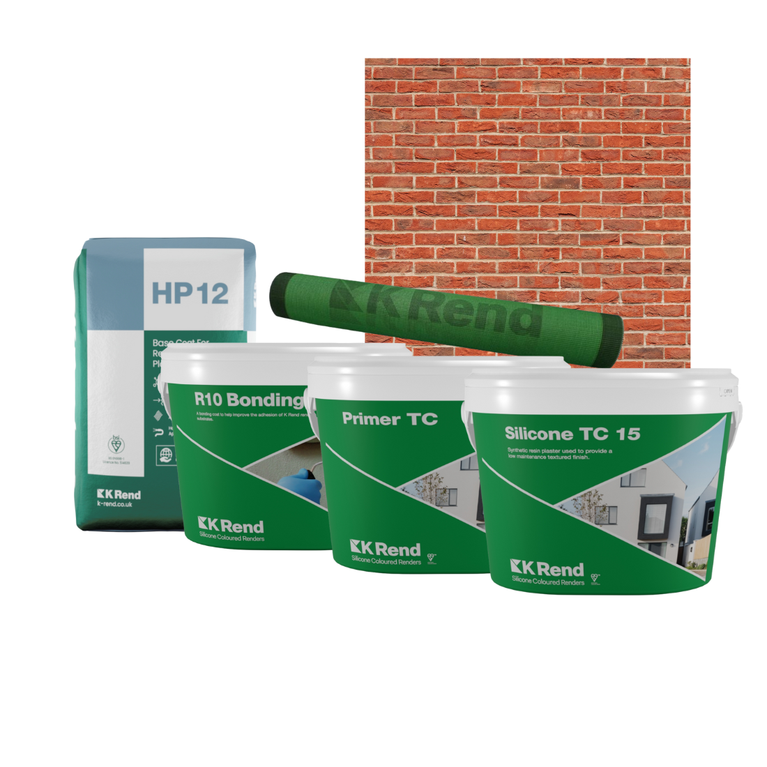 K Rend Thincoat Render System onto Brickwork
