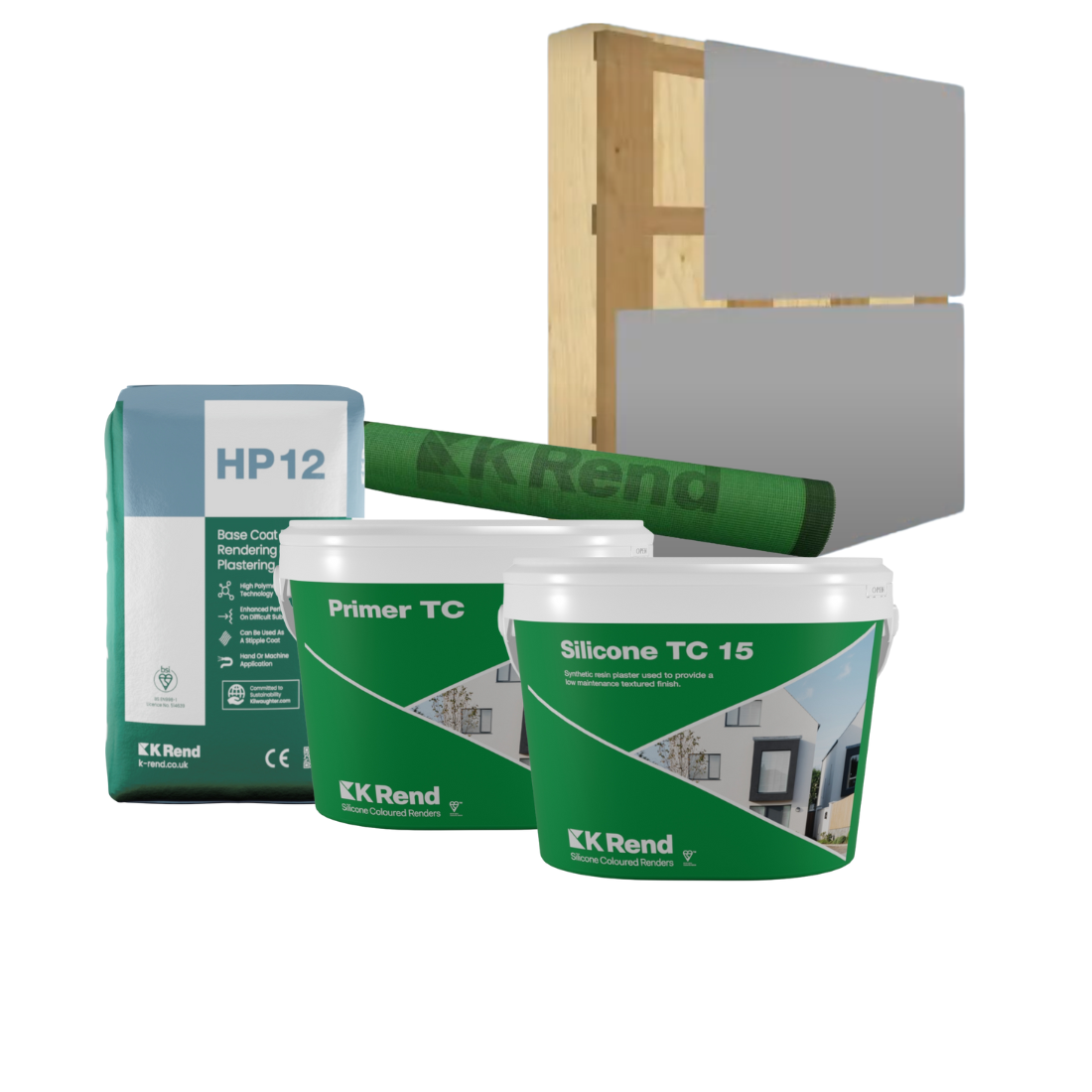 K Rend Thincoat Render System onto Render Carrier Board