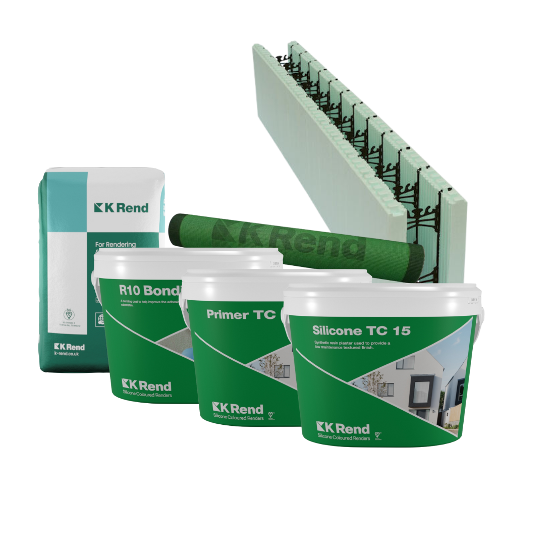 K Rend Thincoat Render System onto ICF Block
