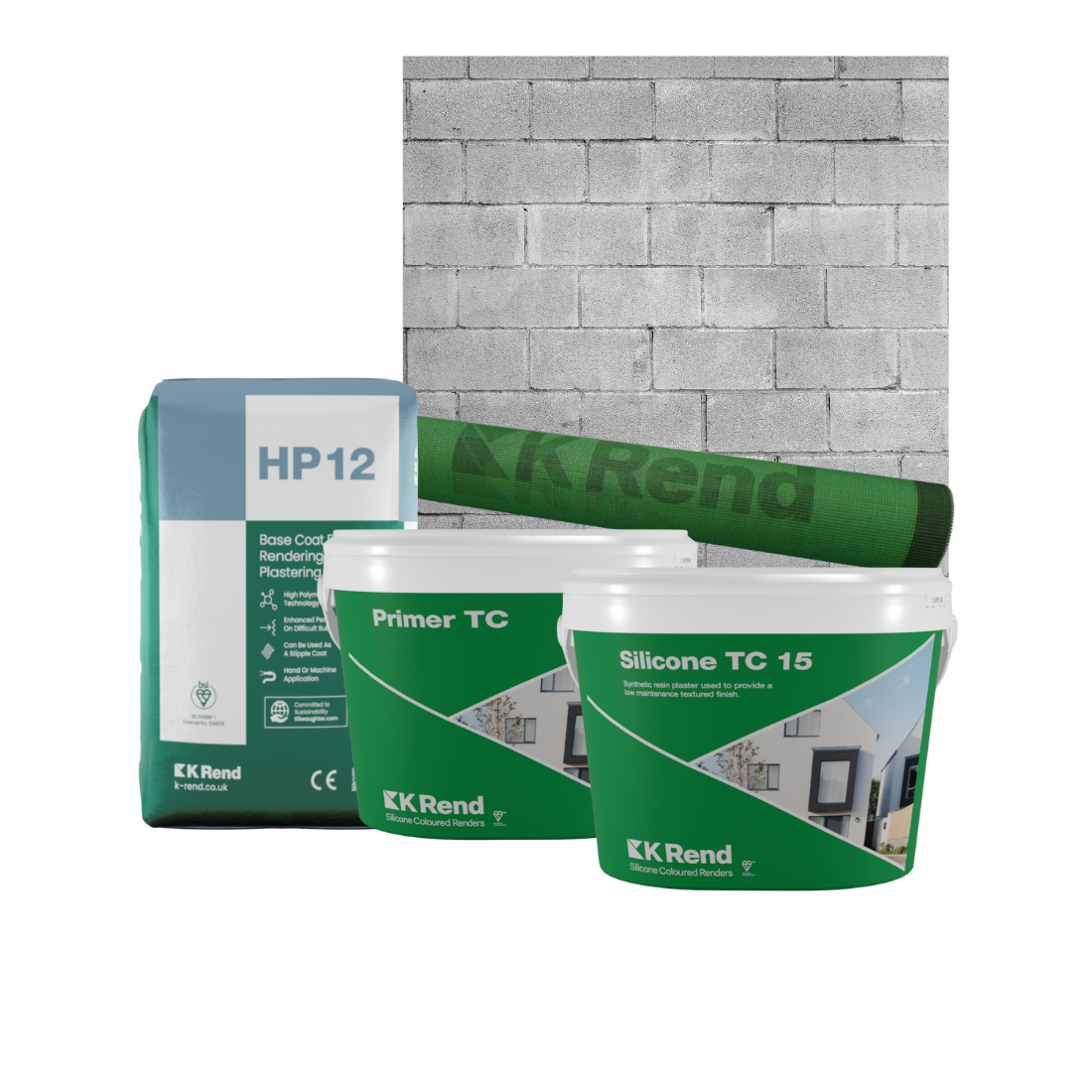 K Rend Thincoat Render System onto Medium Dense Blockwork (7.3kn)