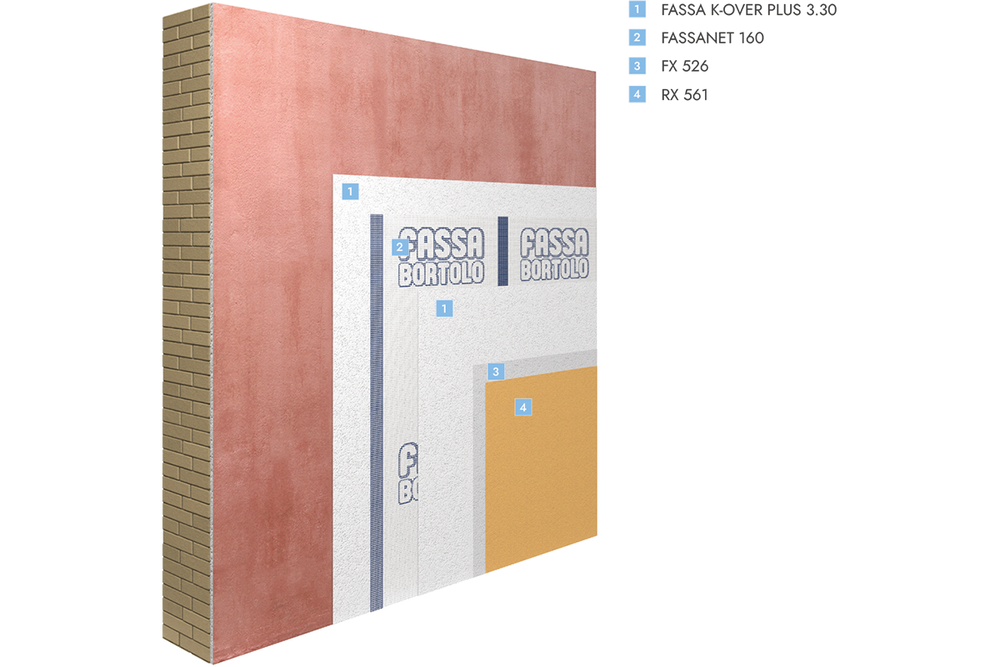 Fassa Thincoat Render System onto Existing Painted Surface (Mineral Pa