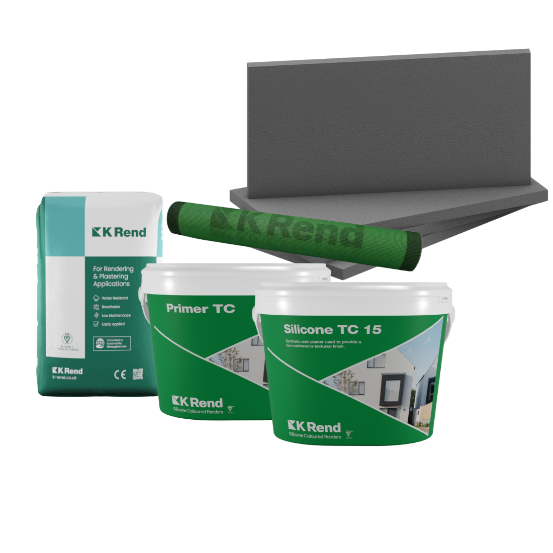 K Rend Thincoat Render System onto EPS Board (EWI System)