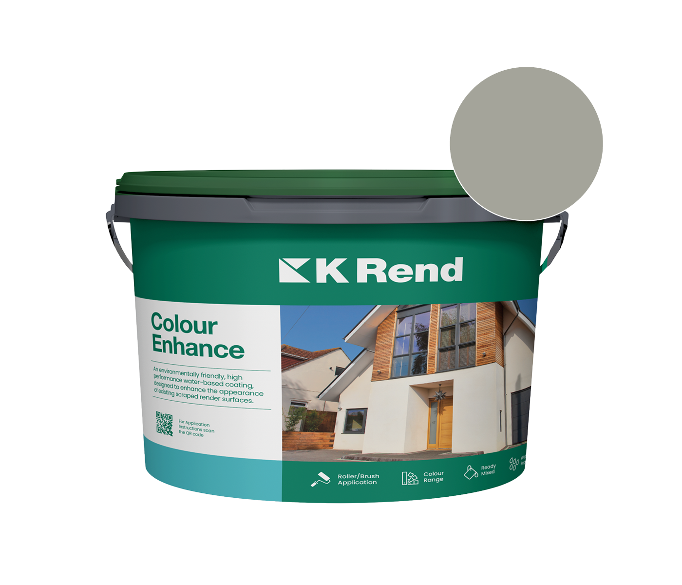 K Rend - Colour Enhance - 18kg > Pewter Grey