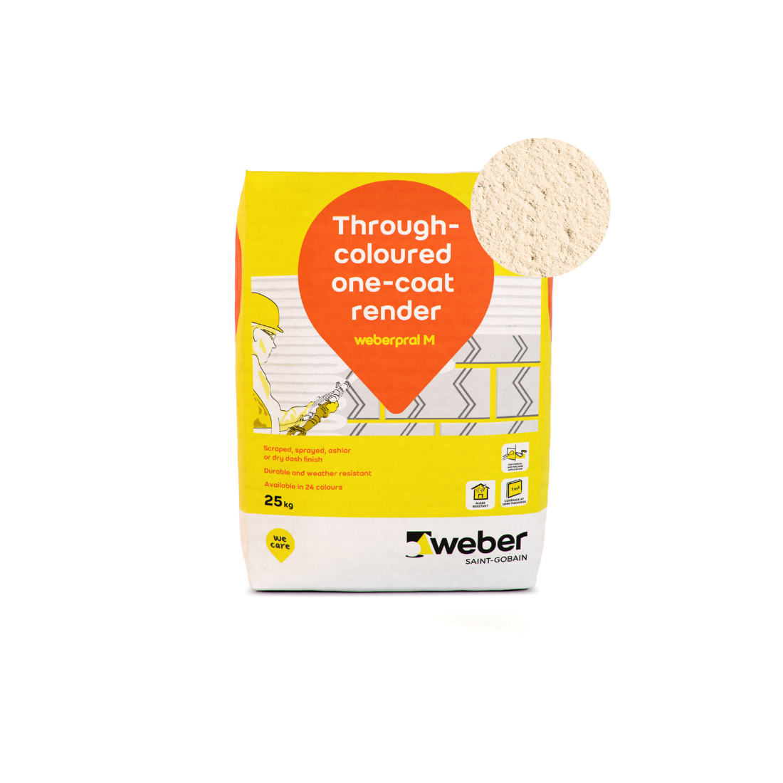 Weber - Weberpral M - 25kg > Cream