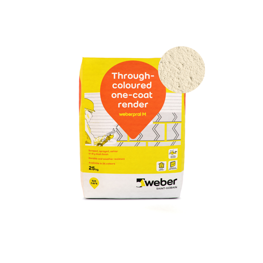 Weber - Weberpral M - 25kg > Ivory