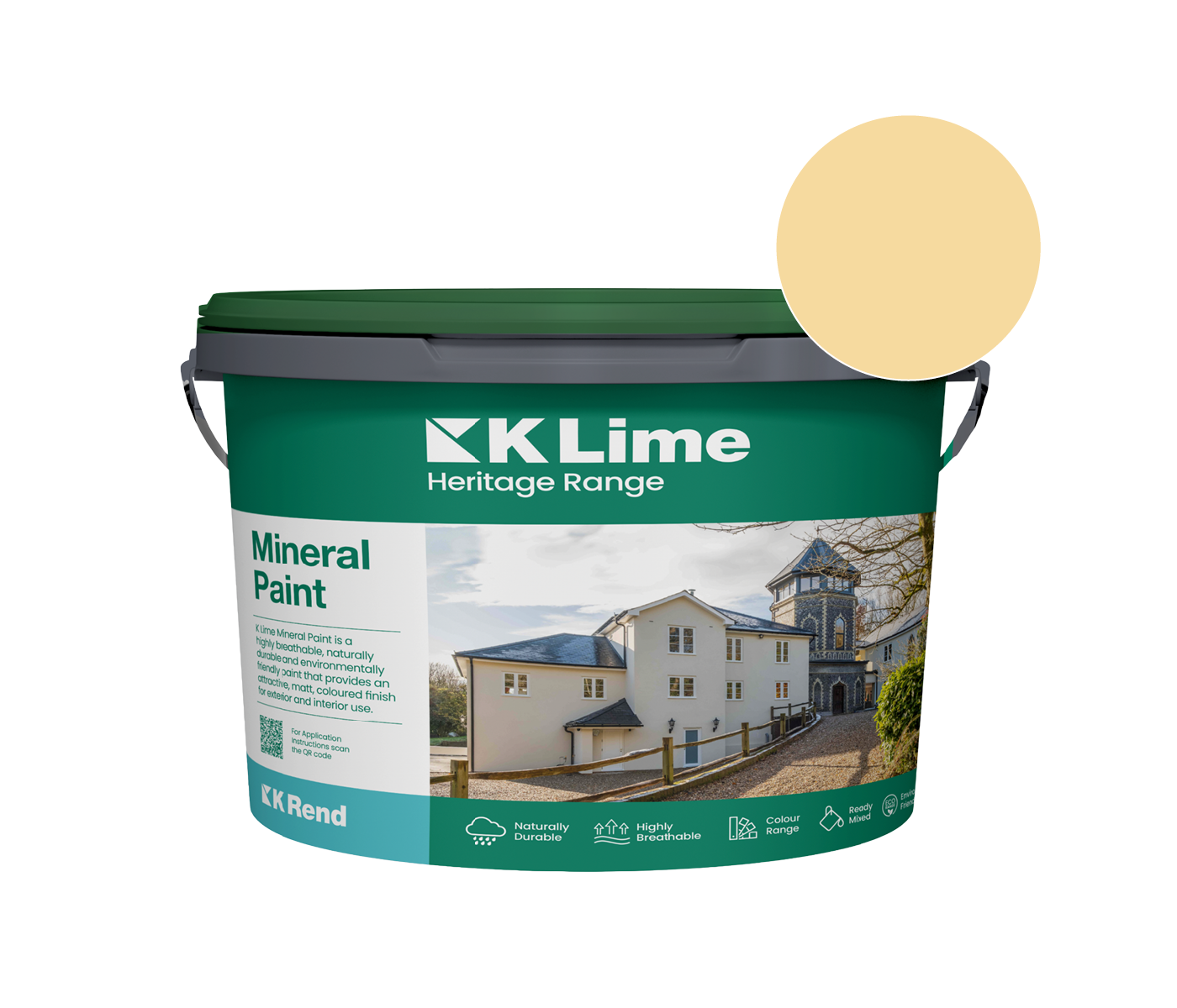 K Rend - K Lime Mineral Paint - 18kg > Butter Cream