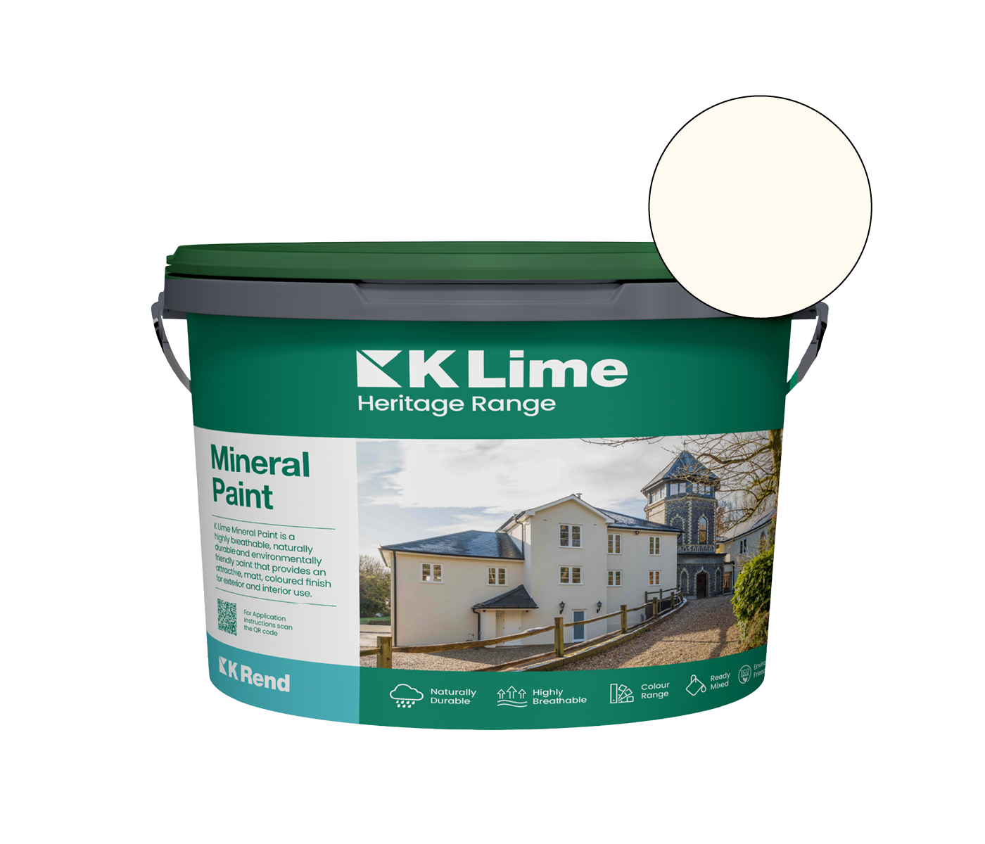 K Rend - K Lime Mineral Paint - 18kg > Off White