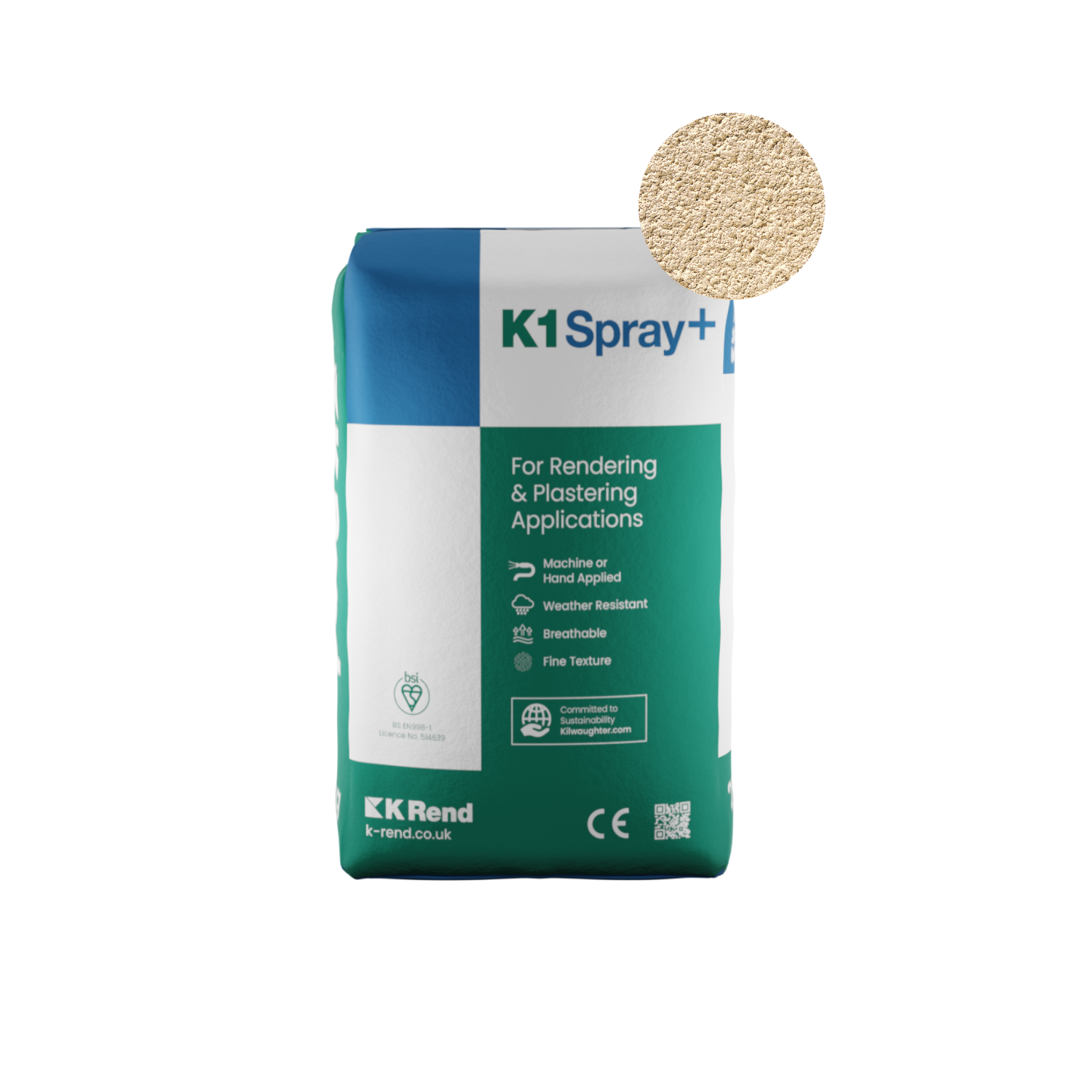 K Rend - K1 Spray+ - 25kg > Oatmeal