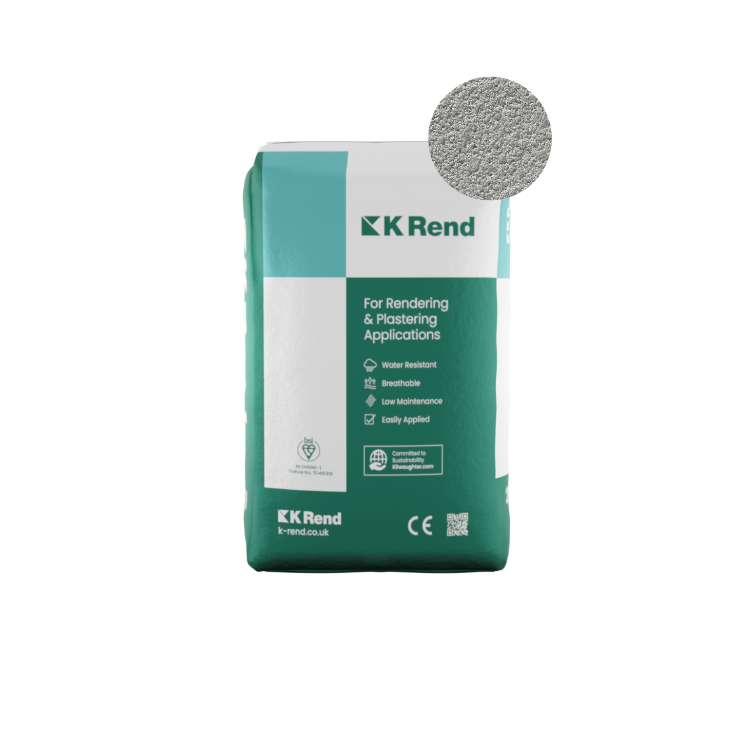 K Rend - Silicone Dash Receiver - 25kg > Pewter Grey
