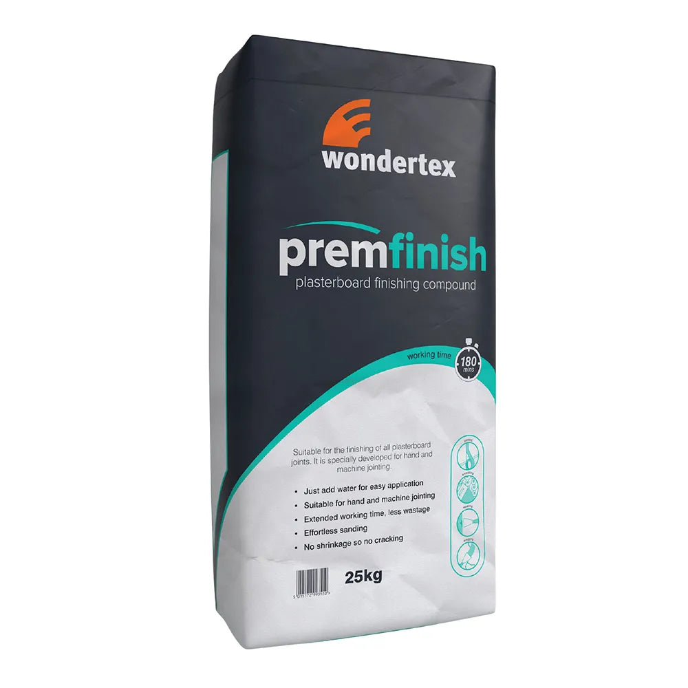 Wondertex - Prem Finish Plasterboard Finishing Compound - 25kg