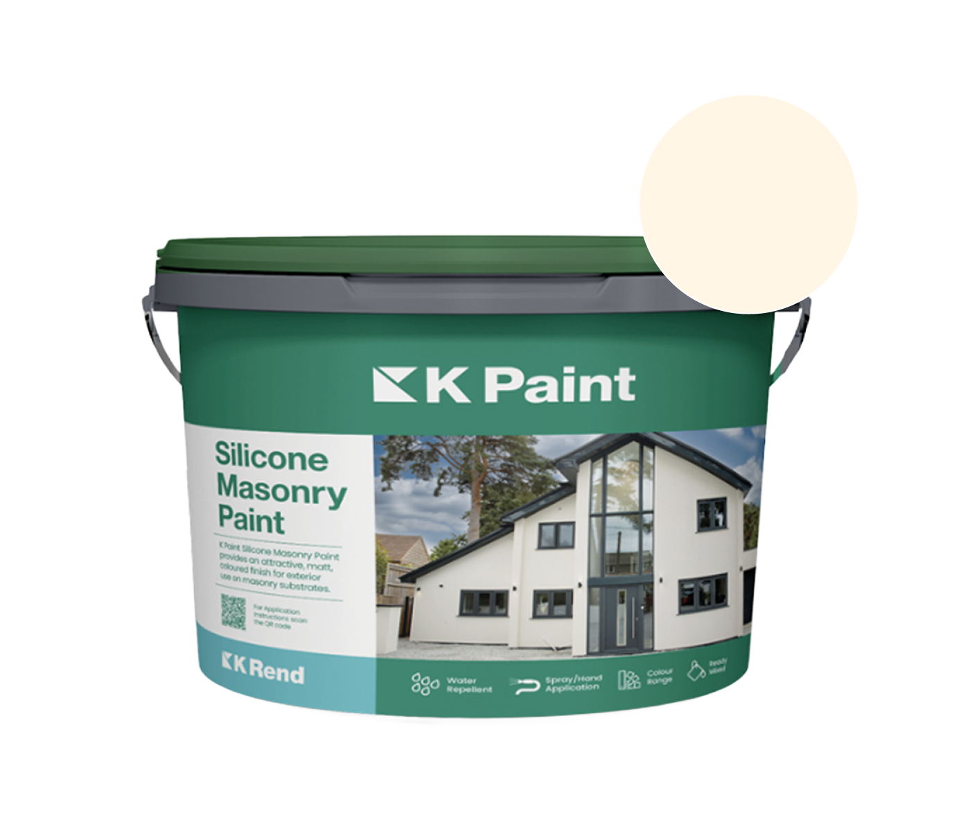 K Rend - Silicone Masonry Paint (K Paint) - 18kg > Champagne