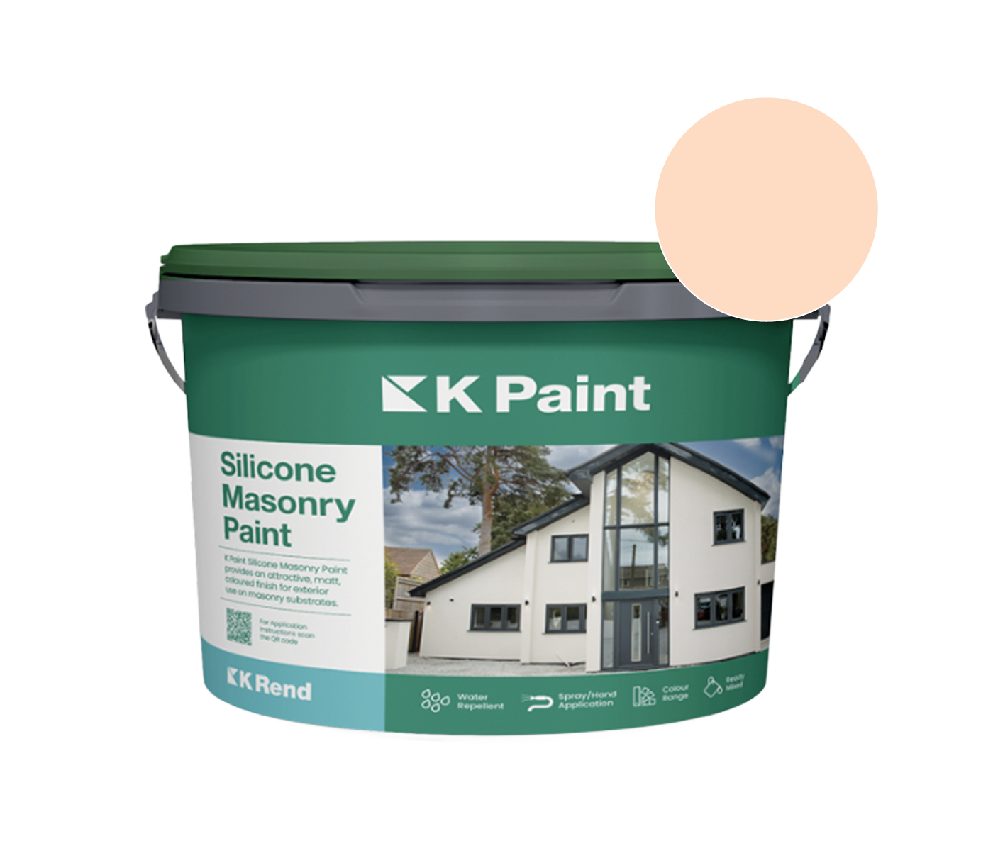 K Rend - Silicone Masonry Paint (K Paint) - 18kg > Salmon Pink