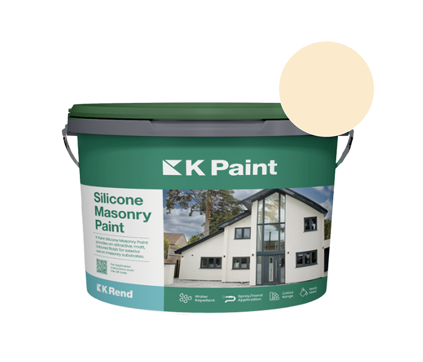 K Rend - Silicone Masonry Paint (K Paint) - 18kg > Sterling White