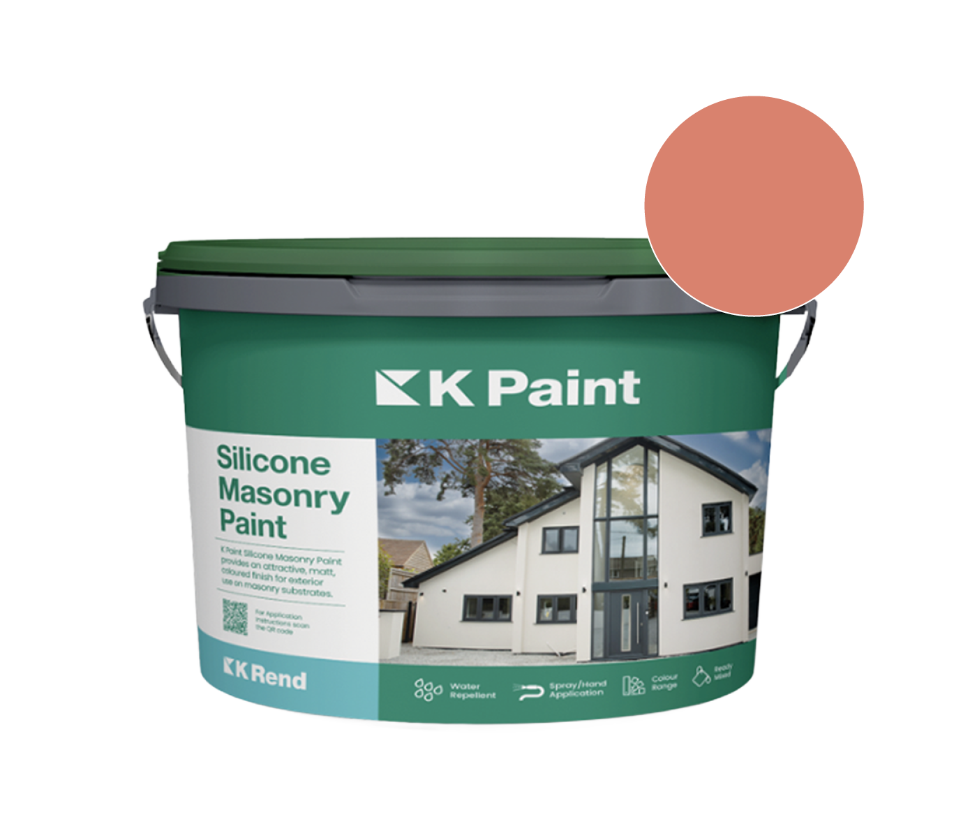 K Rend - Silicone Masonry Paint (K Paint) - 18kg > Terracotta