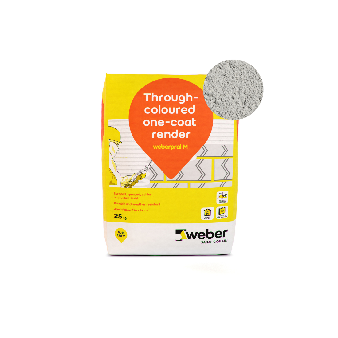 Weber - Weberpral M - 25kg > Stone Grey