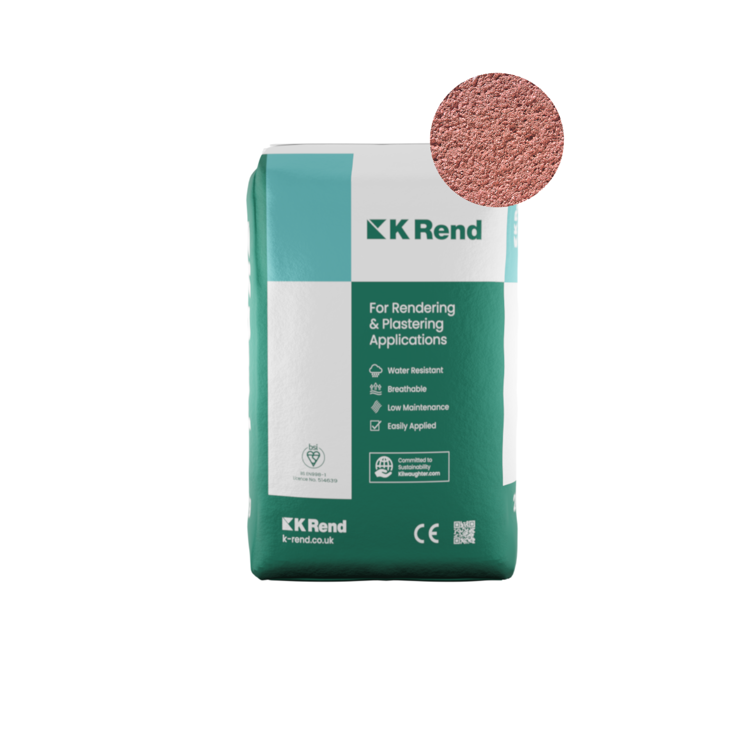 K Rend - LW1 Lightweight Render - 20kg > Terracotta